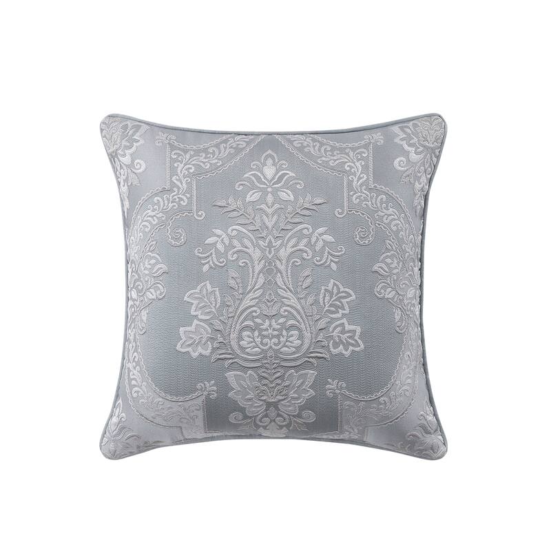 J. Queen New York Sondra Powder Blue 20" Square Decorative Throw Pillow