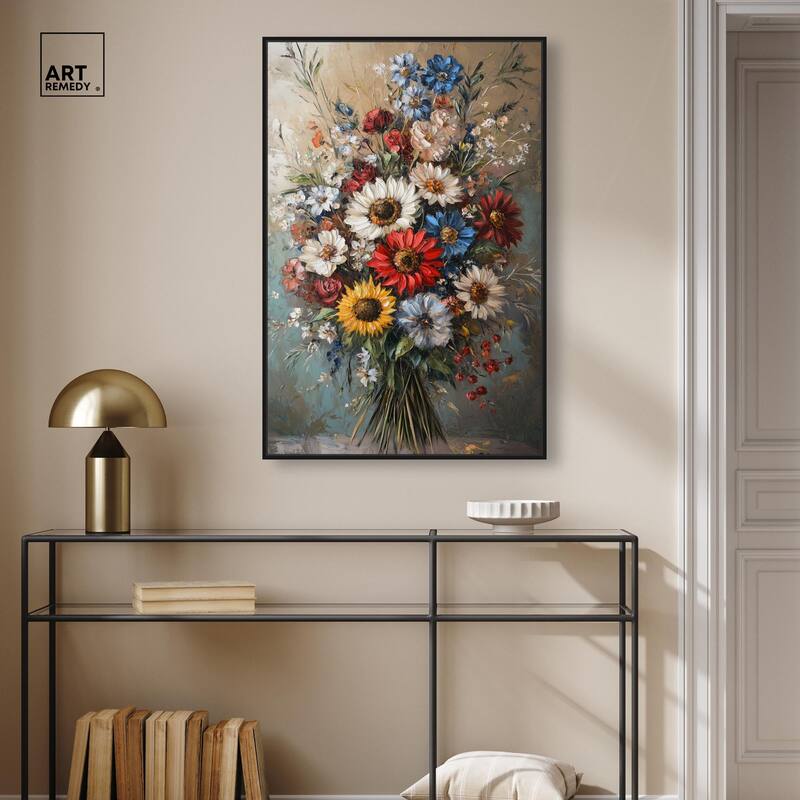 Symphony of Flowers I Canvas by Art Remedy