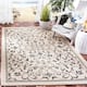 SAFAVIEH Courtyard Clarine Indoor/ Outdoor Waterproof Patio Backyard Rug - 4' x 5'7" - Sand/Black