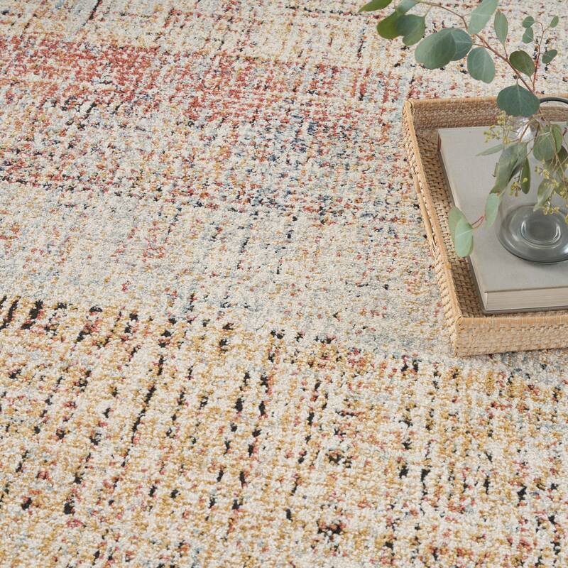 Nourison Motion Indoor only Multicolored Abstract Area Rug - 5' 3" x 7'