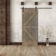 K2 Series Paneled Wood Sliding Barn Door with Installation Hardware