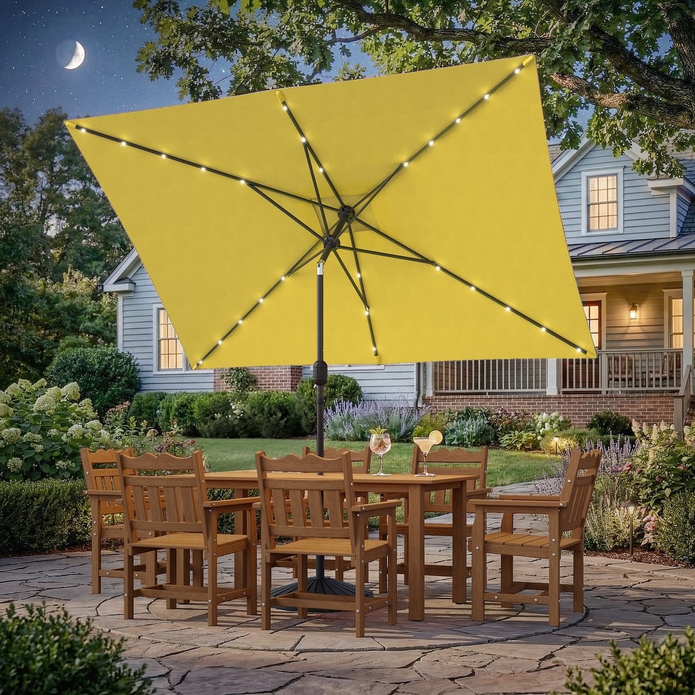 7 1 2 foot patio umbrella yellow Business & Pleasure Co. The White and yellow Safavieh Milan Fringe 7.5 ft