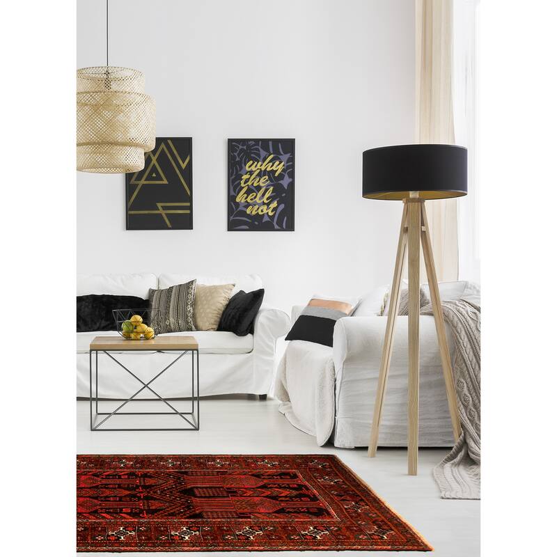 Hand-knotted Authentic Turkish Copper Wool Rug - 4'1" x 9'8"/4'1 x 9'8