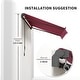 preview thumbnail 7 of 17, Outsunny 10x8-foot Manual Retractable Sunshade Shelter Awning