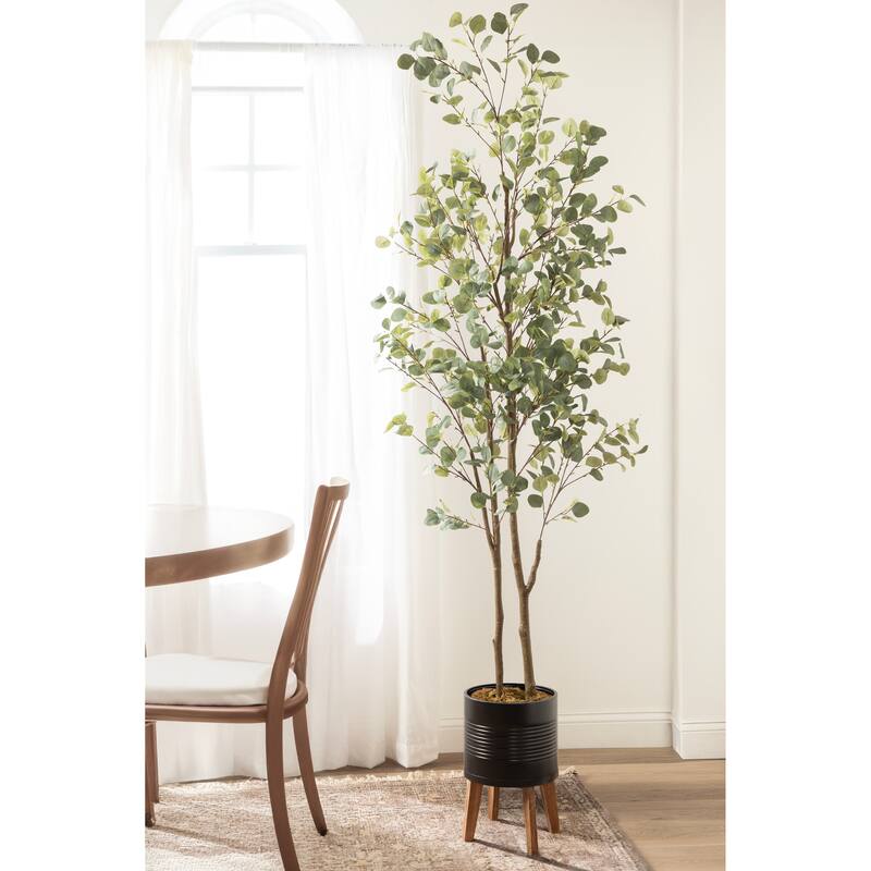 Kate and Laurel Eudora Faux Eucalyptus Tree