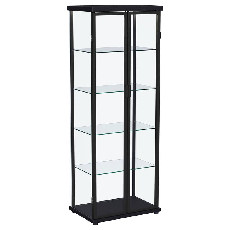 Aero 5-shelf Display Curio Cabinet with LED Lighting