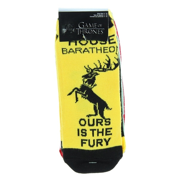 Shop Game Of Thrones Socks Noble House Banner Sigil Motto Adult