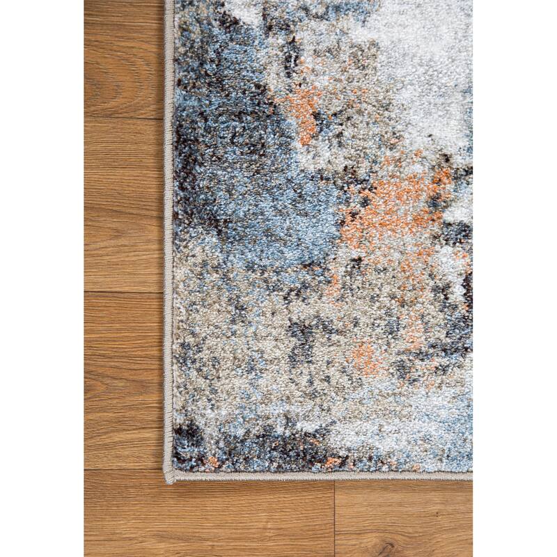Marina Collection Abstract Multicolor Area Rug