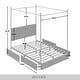 preview thumbnail 19 of 21, CraftPorch Luxury Metal Canopy Bed