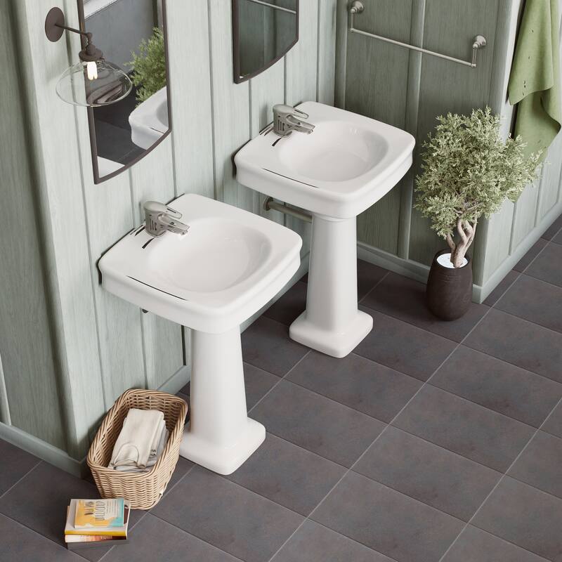 Merola Tile Piscina Glossy Black 9-5/8" x 19-1/2" Porcelain Floor and Wall Tile - Black - Case (8 Tiles)