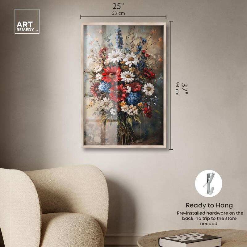 Symphony of Flowers II Shadowbox by Art Remedy