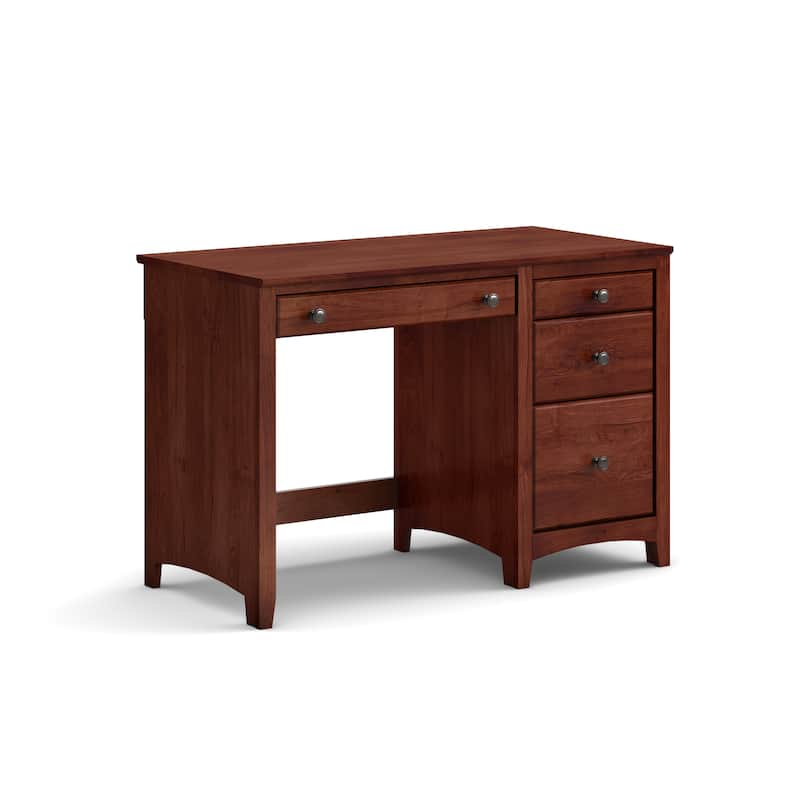 Arch+Haven Solid Wood 4 Drawer Desk