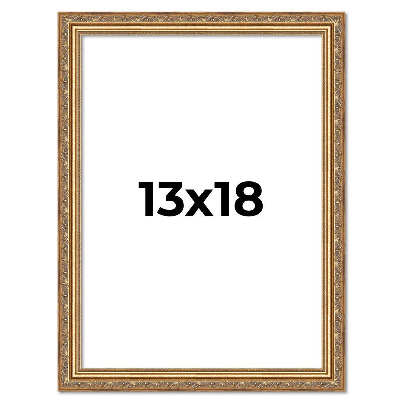 13x18 Frame Red Solid Wood Picture Frame Width 1.75 Inches | Interior Frame Depth 1 13/16 Inches