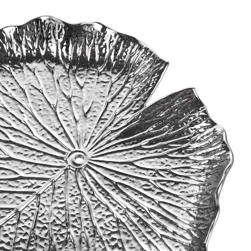 Elk Home Lilypad Silver Earthenware 11.25 Inch Wide Wall Art