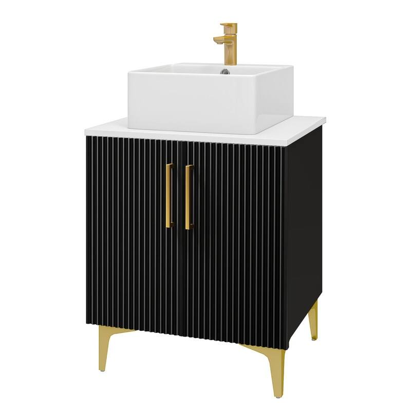 Moasis Single Bathroom Vanity with Ceramic Vessel Sink