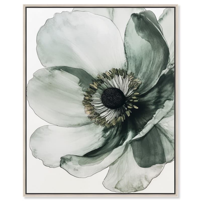 Delicate Stamen II Canvas by Art Remedy - Silver - 36" x 45"