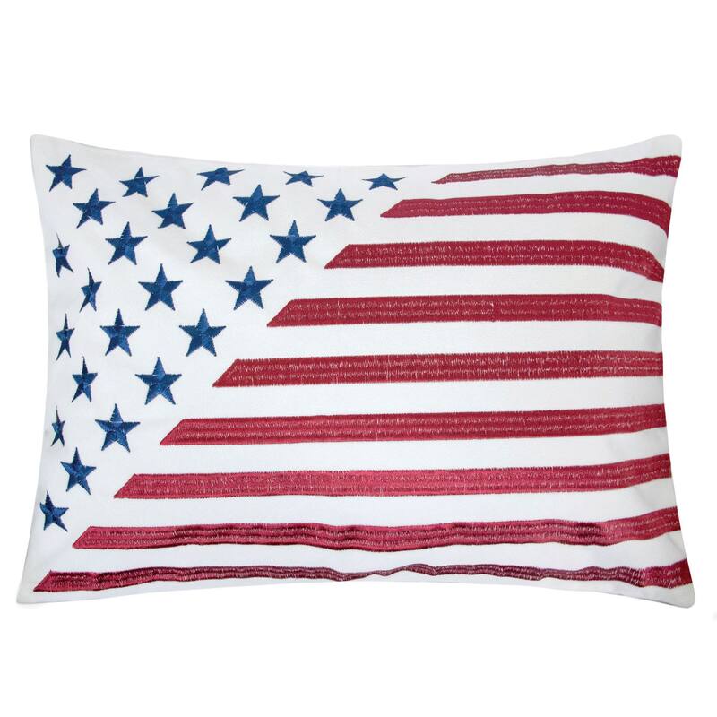 Tamarron Contemporary Stylized Flag Accent Pillows (Set of 2) by Porch & Den