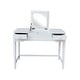 preview thumbnail 3 of 9, Solid Wood Vanity Table with Vanity Bench (Snow White Finish)