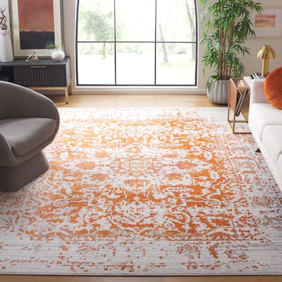 SAFAVIEH Madison Snowflake Medallion Rustic Farmhouse Distressed Rug