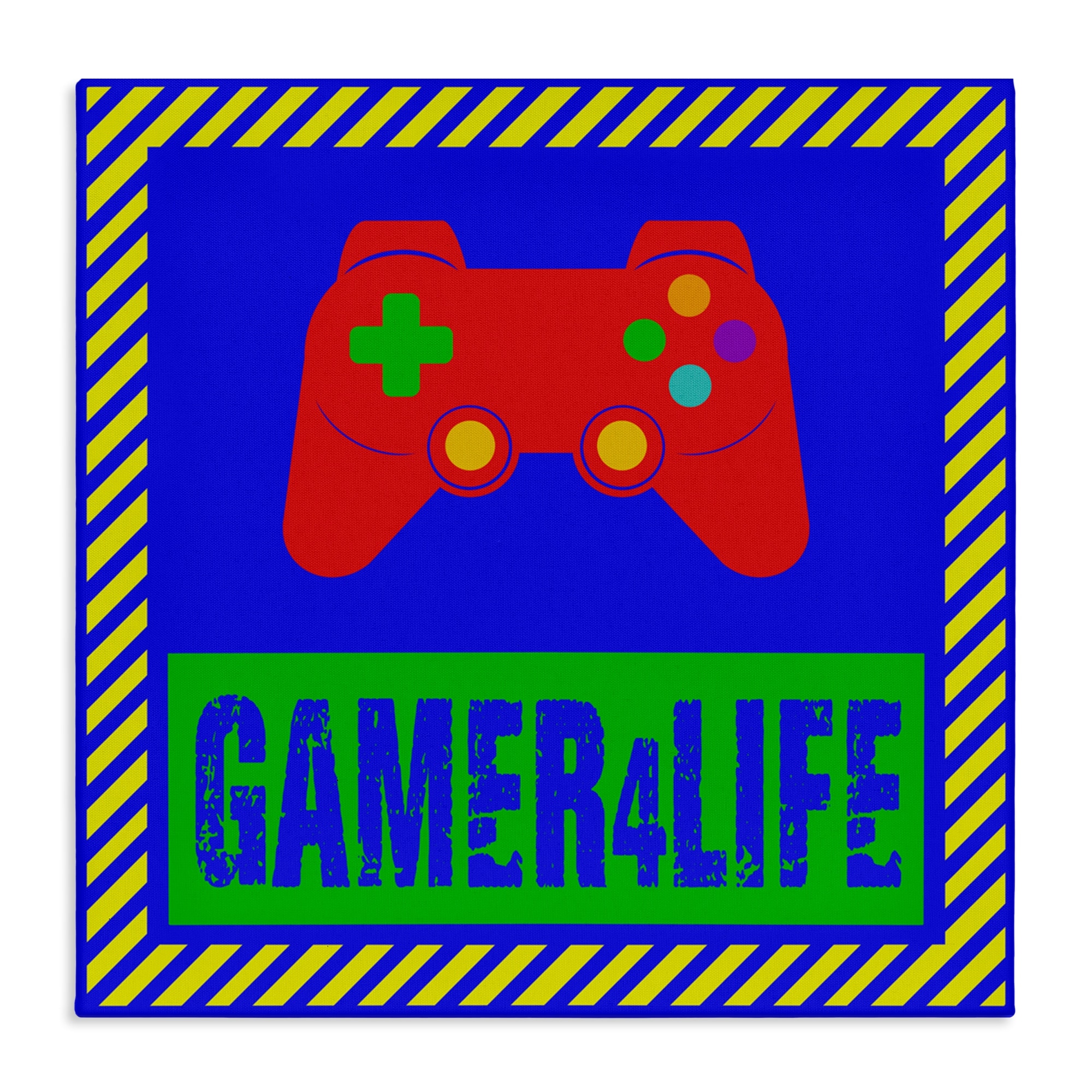 Stupell Gamer 4 Life Canvas Wall Art Design by Marcus Prime
