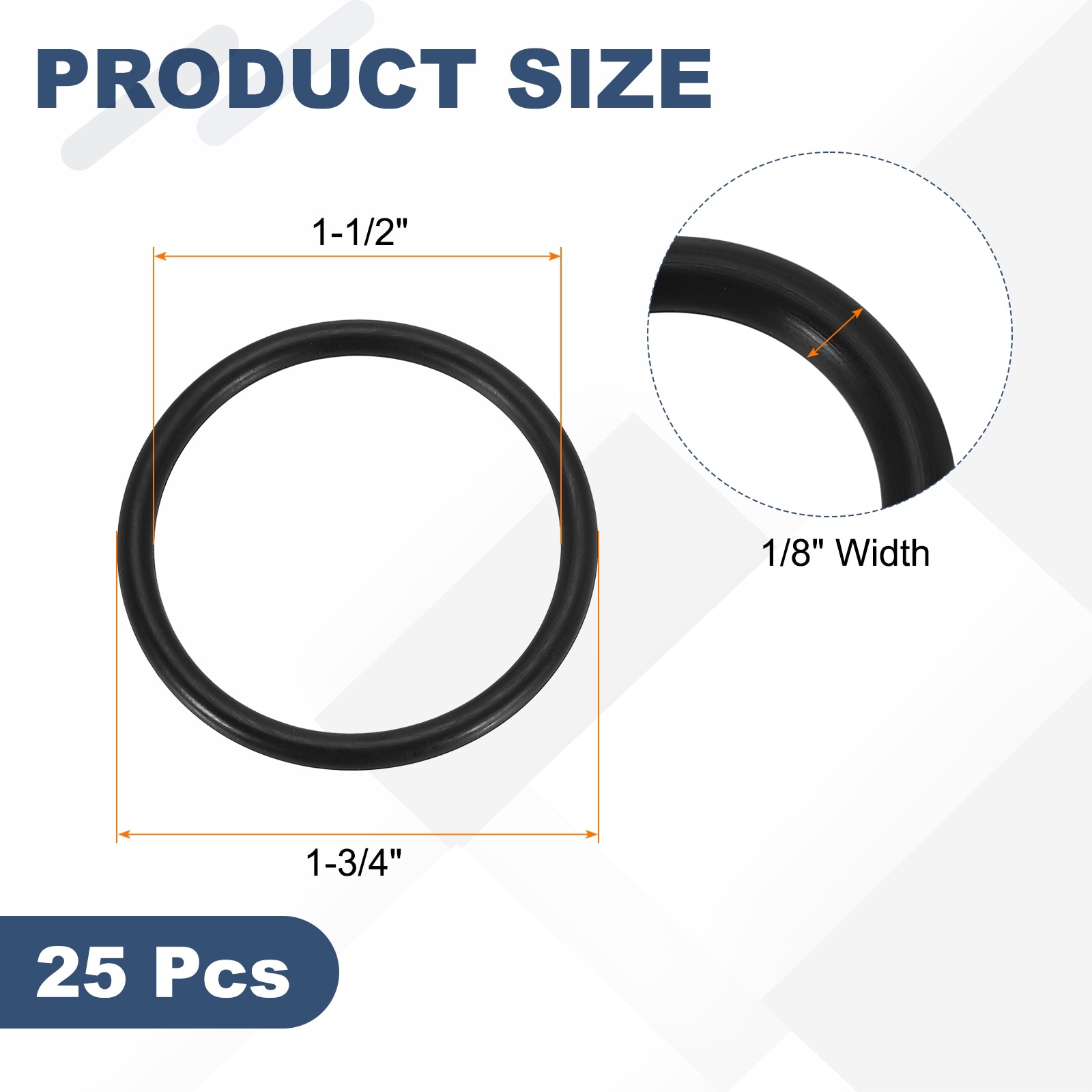 O-rings, Nitrile Rubber O-Rings Round Sealing Gasket for Automotive Machine Plumbing Sealing Repair