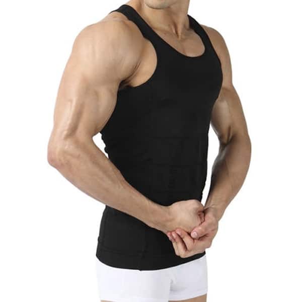 Men's Slimming Body Shaper Waist Trainer Vest Gym Tops Belly Compression  Shirt[XL,Black] - M - Bed Bath & Beyond - 32047858