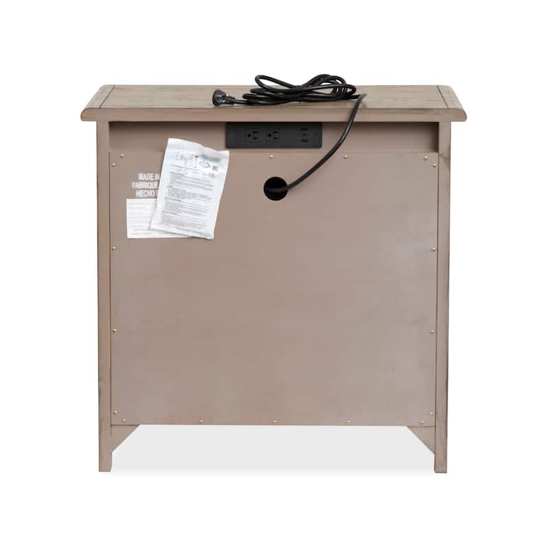 Magnussen Home Claremont Smokey Taupe Drawer Nightstand