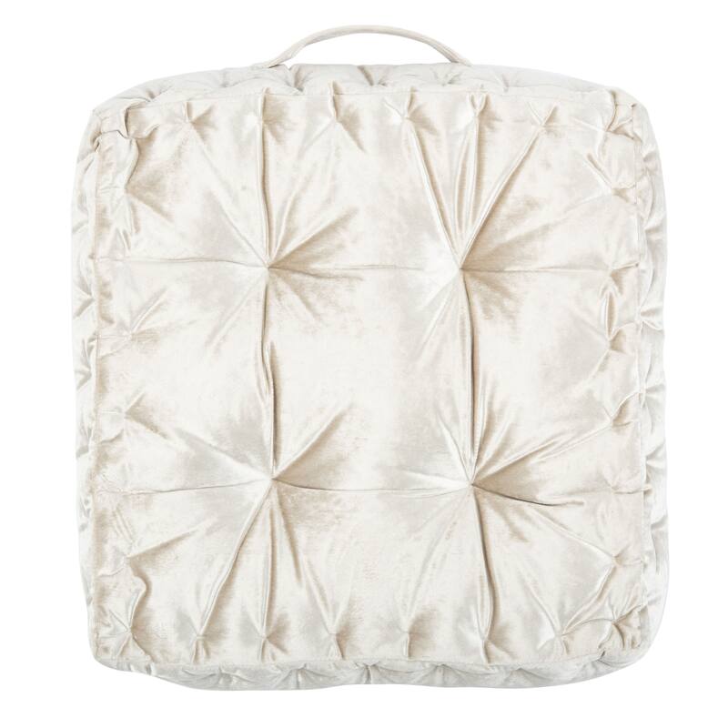 SAFAVIEH Helyn Square Tufted Velvet Floor Pillow