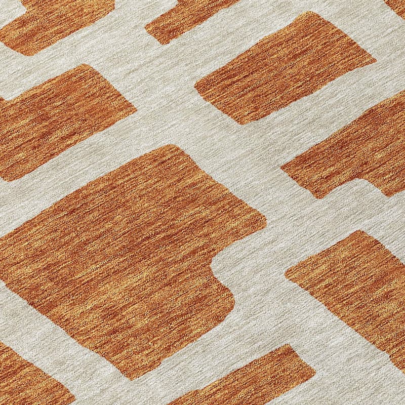 Machine Washable Indoor/ Outdoor Chantille Geo Contemporary Rug