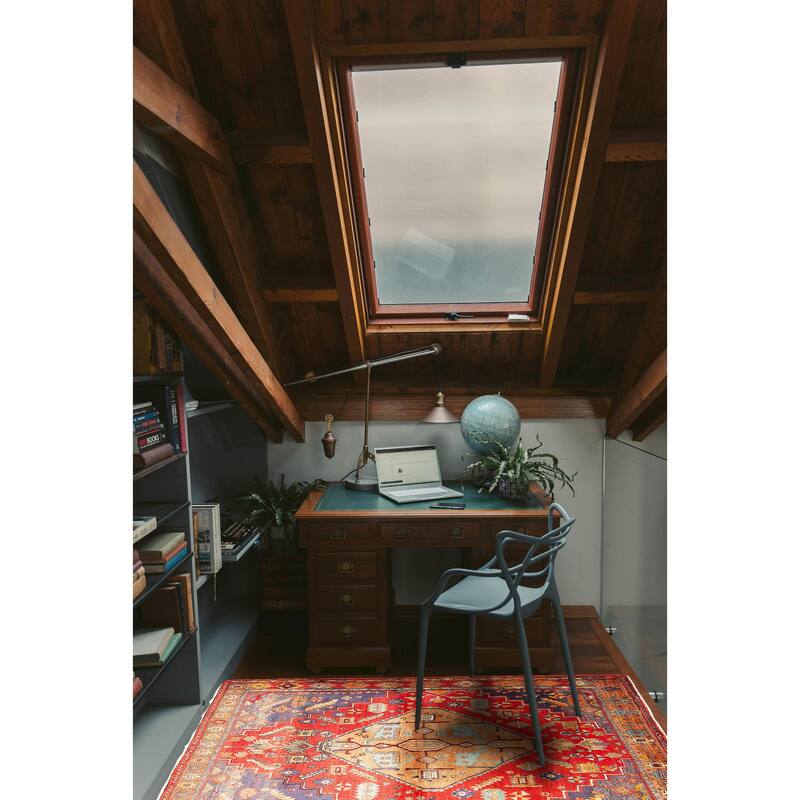 ECARPETGALLERY Hand-knotted Konya Anatolian Red Wool Rug - 5'1 x 6'8