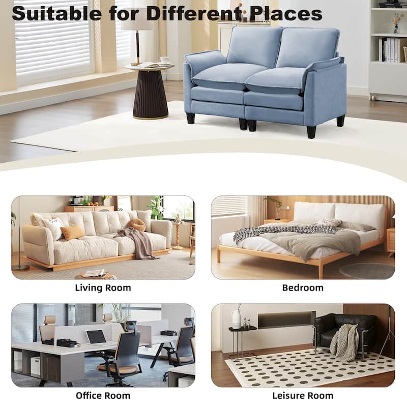 Luxury 2-Seat Sofa – Cloud-Like Comfort, Sturdy Design – For Living Rooms & Offices