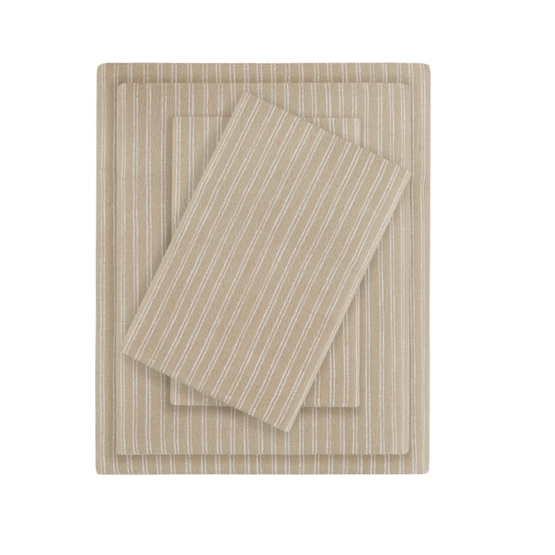 Madison Park Cozy Cotton Flannel Printed Sheet Set