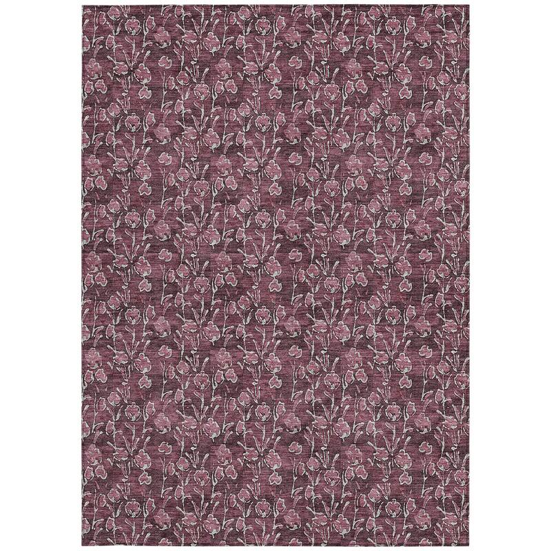 HomeRoots Floral Transitional Rectangle Outdoor Rug