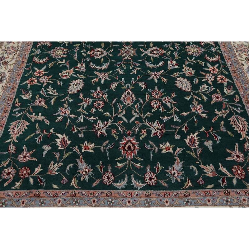 8x10 Hand Knotted Wool Emerald Jahan Old Plush Pile Pande Cameron Rug - 8' x 10'