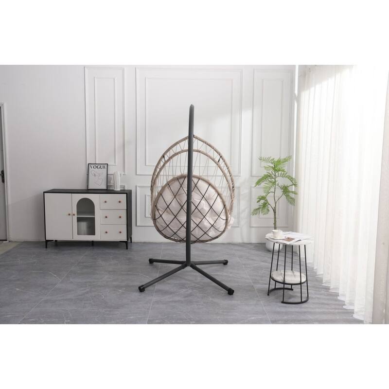 HDPE Egg Hanging Chair with Stand