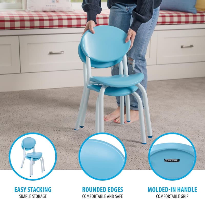 Lifetime Residential Three-Piece Kid's Table and Chairs Set