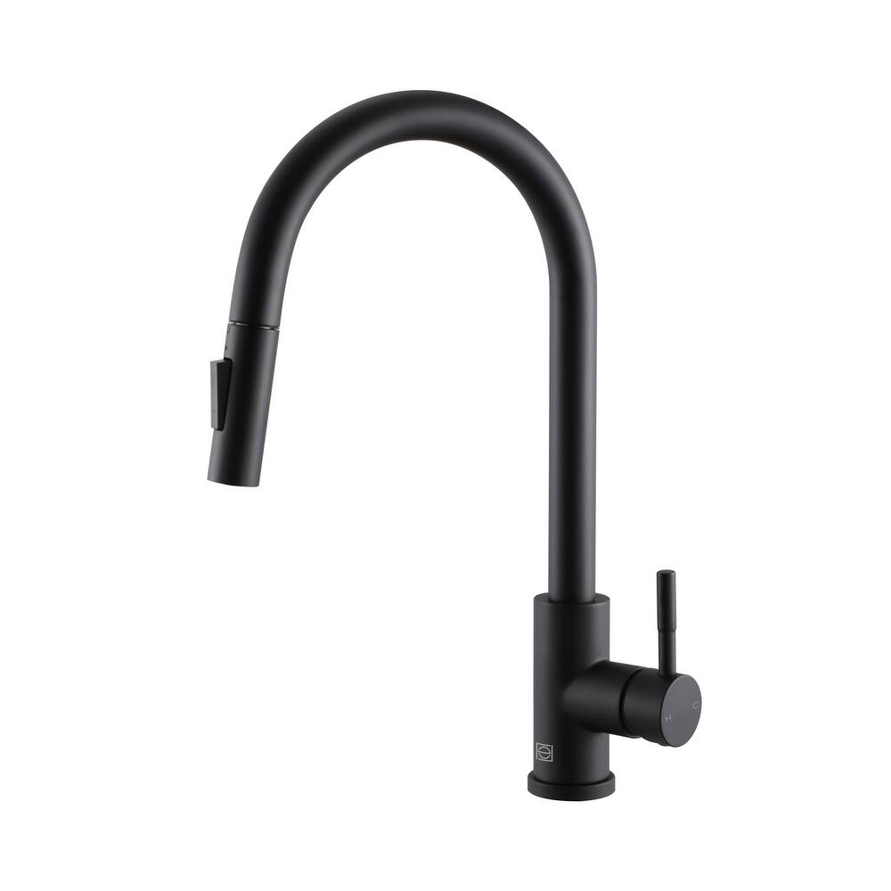 Indigo Home Single Handle Pull Down Sprayer Kitchen Faucet with touch sensor
