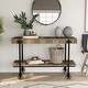 preview thumbnail 21 of 25, Hyssop Farmhouse 47-inch Metal 1-Shelf Console Table by Furniture of America