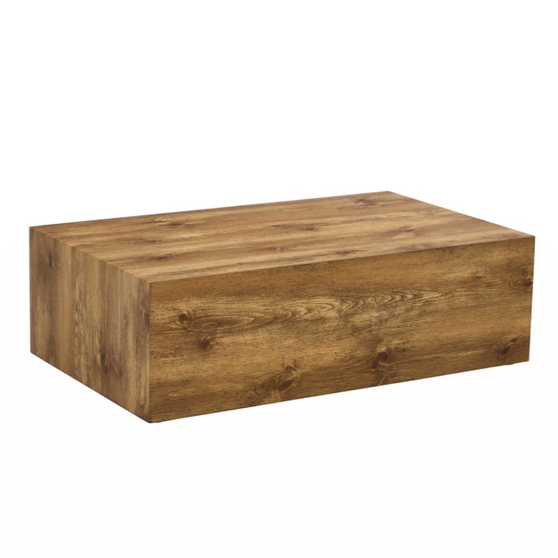 Modern MDF coffee table with wood texture pattern -stylish and durable design