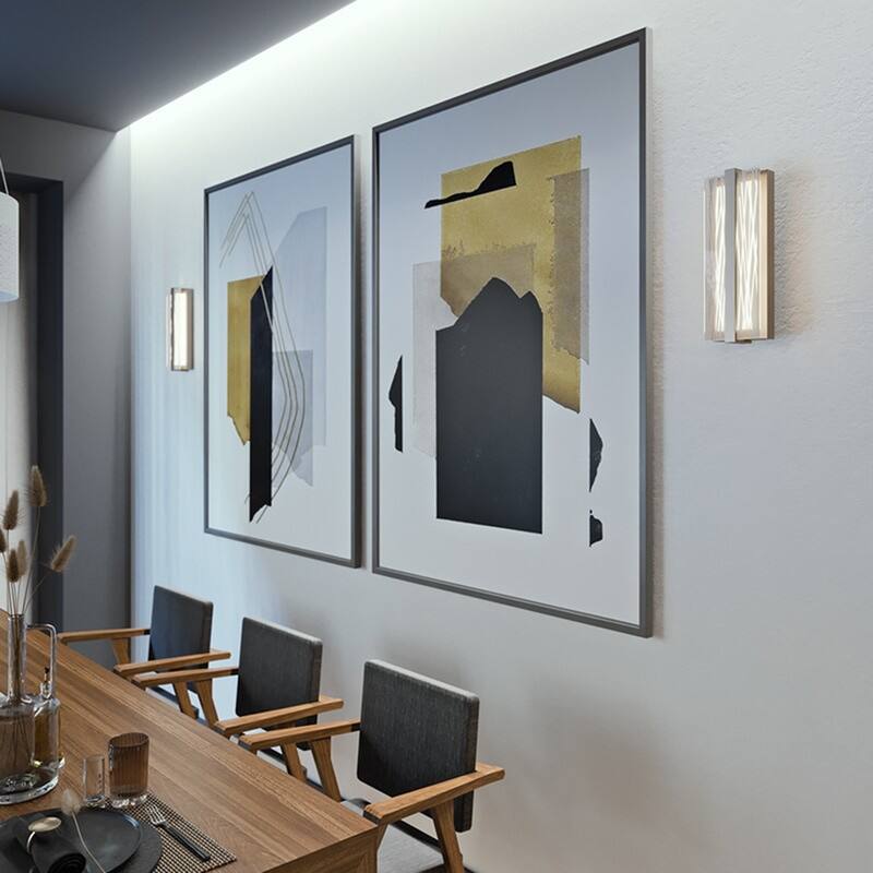 Gallery 14-inch Satin Nickel LED Wall Sconce, Clear Shade - Satin Nickel