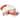 4 Piece Ceramic Serving Set in White With Poinsettia Decorations