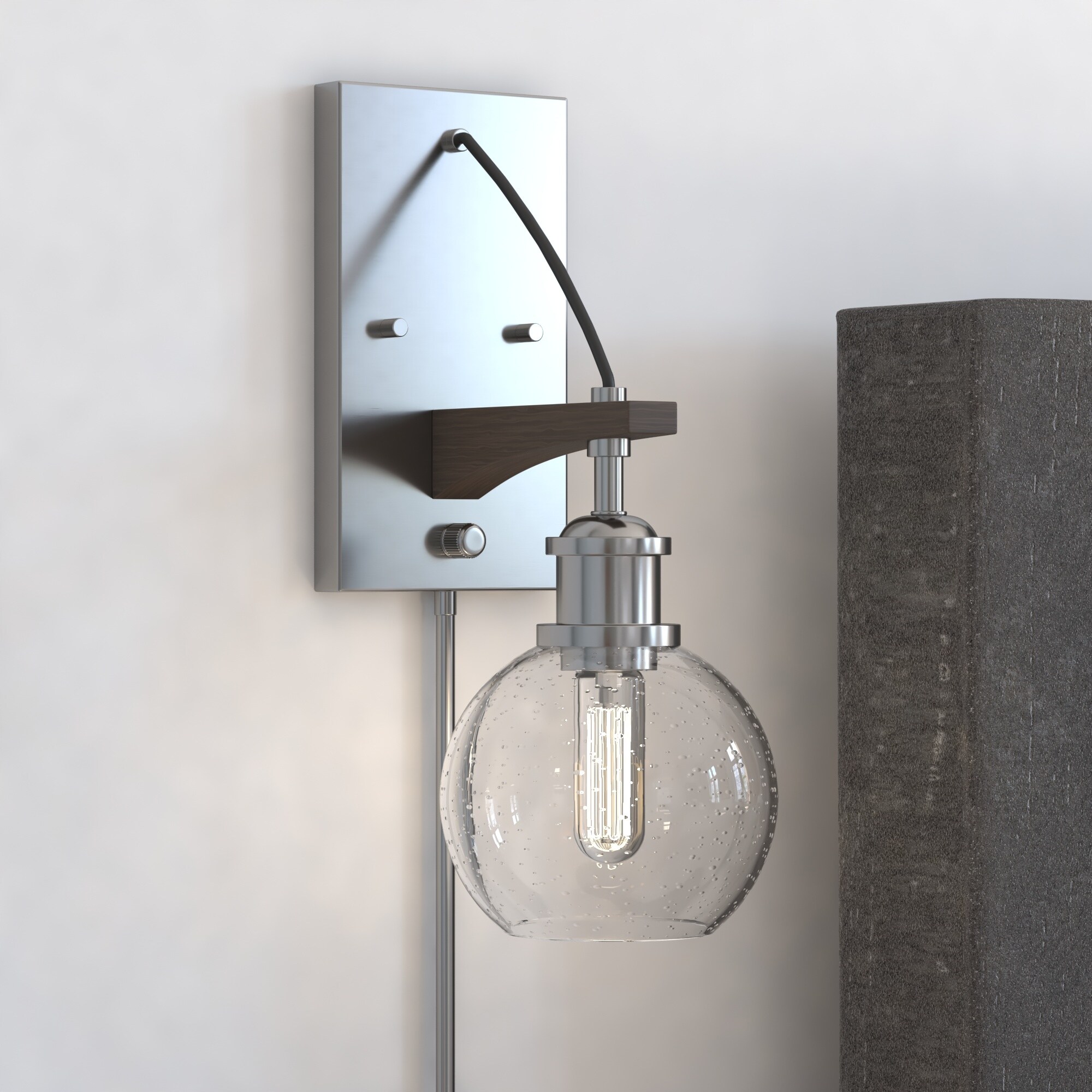 Farmhouse wall sconce on sale with switch