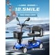 preview thumbnail 1 of 26, Folding Portable Mobility Scooter，Long-Range Battery Motorized Scooter for Seniors - N/A small blue