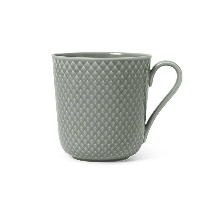 Rhombe Earth Mug With Handle - Moss - 11.2 oz