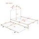 preview thumbnail 47 of 91, Twin Metal Platform Bed with Trundle and House Design