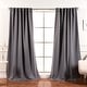 preview thumbnail 51 of 80, Aurora Home Insulated Thermal Blackout 84-inch Curtain Panel Pair - 52 x 84