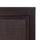 preview thumbnail 17 of 44, Teamson Home Hatteras 22 in. W 2-Door Wall Cabinet with Rattan Inlay Doors, Bathroom Wall Storage, Small Bathroom Organizer