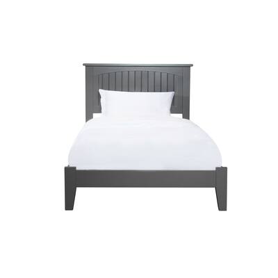 Traditional Bed - Cottage Style Twin Size Grey Finish with Turbo Charger