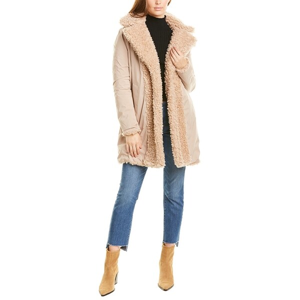 kensie faux shearling coat