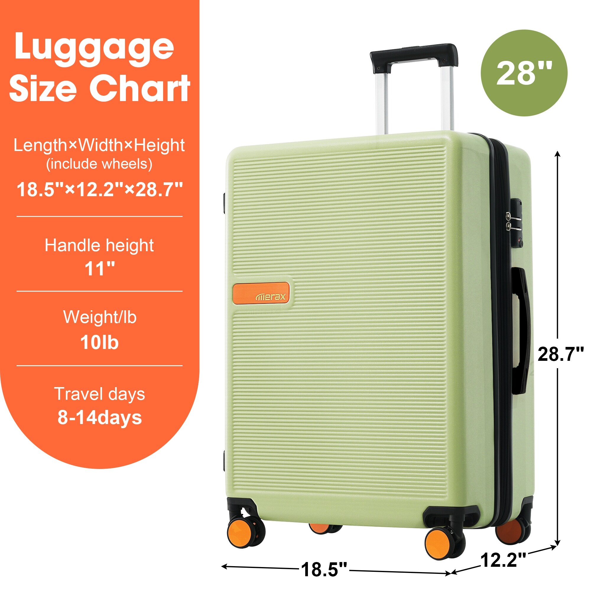 28inch Hardside Luggage Hardshell Suitcase Expandable Spinner Luggage with TSA Lock Lightweight 1 Piece Bed Bath Beyond 40141644